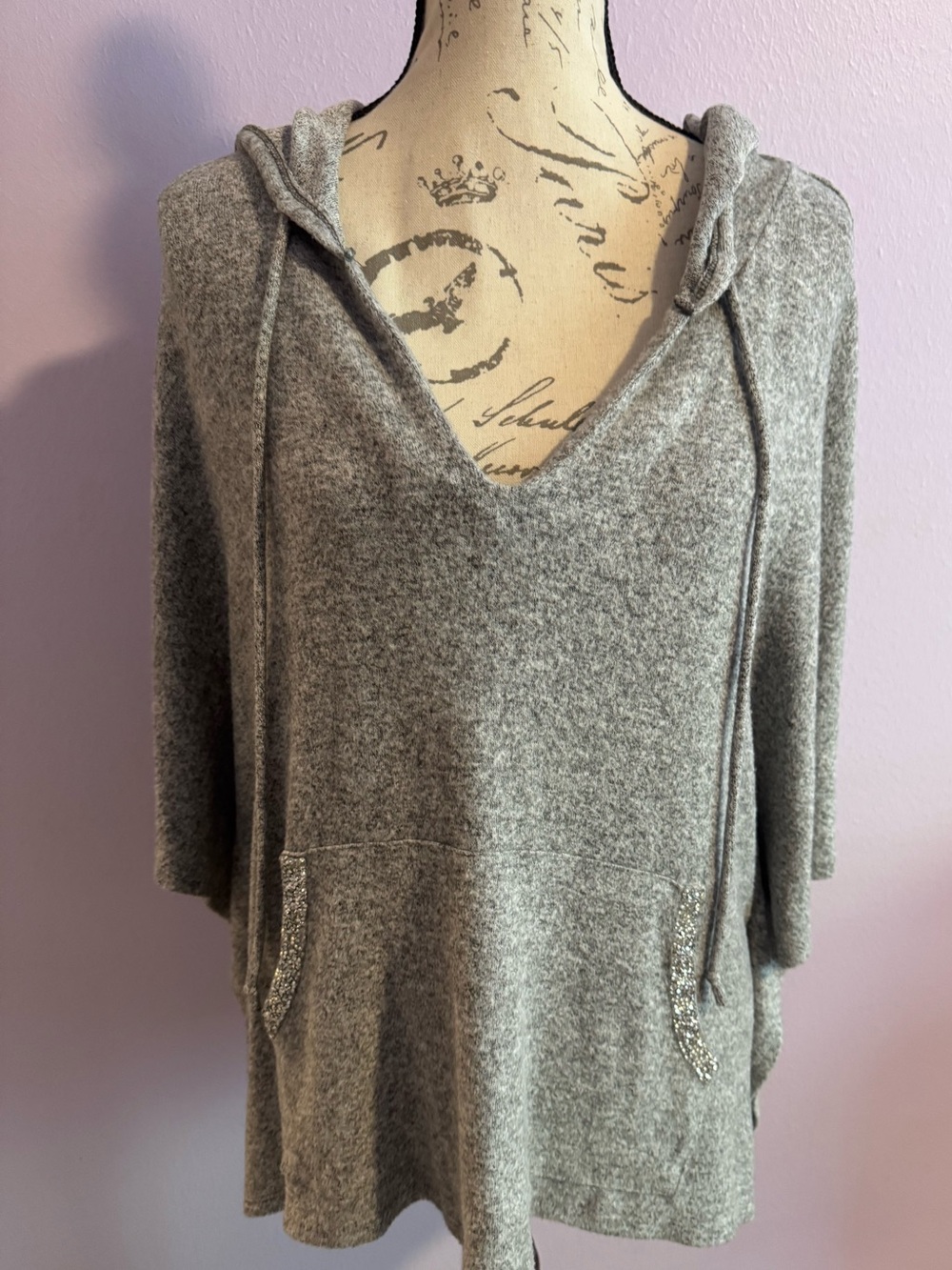 Juicy couture hooded poncho